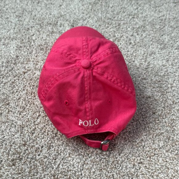 polo by ralph lauren pink baseball hat ?